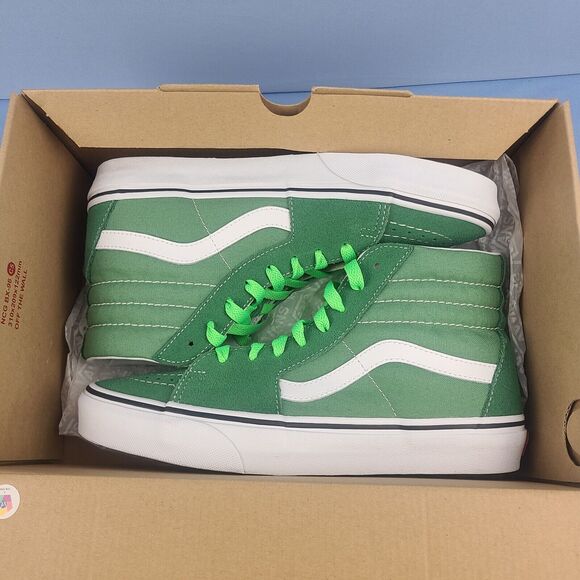 Vans Sk8-Hi Mens Size 7 Canvas Suede Skate Shoes Sneakers Deep Green VN0A38GEUKV - Picture 16 of 16